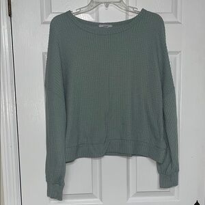 CROPPED  turquoise Knit Sweater